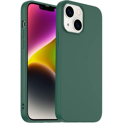 BONGEEK Designed for iPhone 14 Plus Case, Silicone Shockproof Slim Thin Phone Case for iPhone 14 Plus 6.7 inch -Pine Green