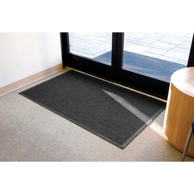 EcoGuard Charcoal Recycled Rubber Outdoor Wiper Mat, 36" x 60"