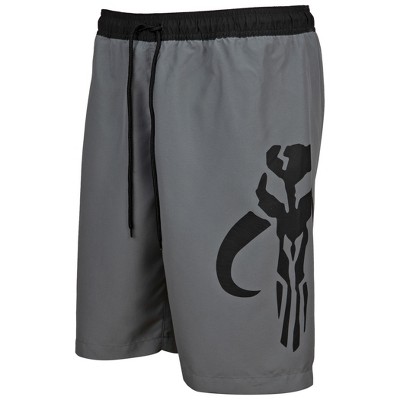 Star Wars Mens Star Wars The Mandalorian Mythosaur Symbol Board Shorts - Small (28-30) — фото 3