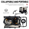 SEVOBAL Pet Strollers Extra Large 2-in-1 Bike Trailer Push Cart for Pets Detachable Bike Hitch Push Handle Included, Black, 54.53"*30.31"*35.04" - 2 of 4