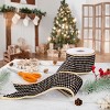 3" Carmel Jacquard Double-Sided Ribbon Black - National Tree Company - 2 of 4