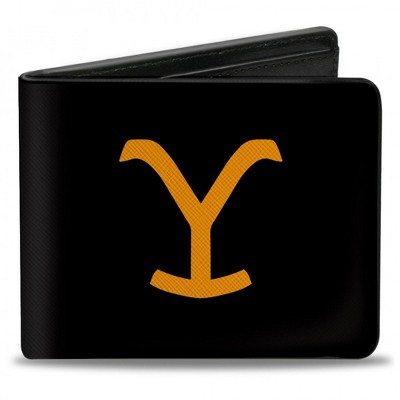 Adult Yellow Stone Y Logo and Title Icon Bi-Fold Wallet