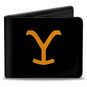 Adult Yellow Stone Y Logo and Title Icon Bi-Fold Wallet - 1 of 3