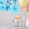 Unique Bargains Hanging Paper Fans Party Set Decoration with Clips 12 Pcs - 4 of 4