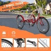 Docred Adult Tricycles 3 Wheel 7 Speed 20/24/26 inch Cruise Bike Adults Tricycle with Basket Recreation Shopping Exercise for Seniors Women Men - 3 of 4