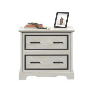 QingMoon 2-Drawer Lateral File Cabinet Full extension drawers Safety interlock for Office, Home and Small Space Winter Oak Finish - 1 of 4