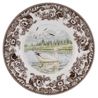 Spode Woodland 10.5” Dinner Plate, Perfect for Thanksgiving and Other Special Occasions, Made in England, Bird Motifs