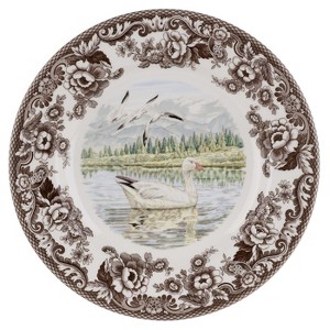 Spode Woodland 10.5” Dinner Plate, Perfect for Thanksgiving and Other Special Occasions, Made in England, Bird Motifs - 1 of 3