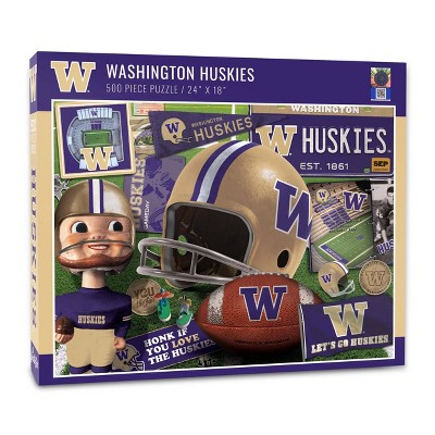 NCAA Washington Huskies Throwback Puzzle 500pc