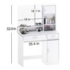 CAVINAS Stylish Vanity Mirror with Lights Desk 3 Lighting Modes Vanity with Mirror and Lights for Bedroom - 4 of 4