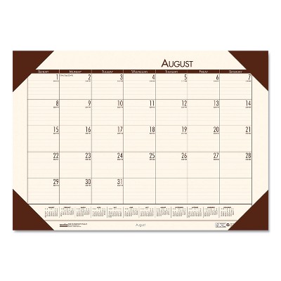 House of Doolittle Recy EcoTones Academ Desk Pad Calendar 18.5x13 BN Corners 2021-2022 012541