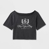 Women's Short Sleeve Off the Shoulder Boxy T-Shirt - Wild Fable™ - 4 of 4