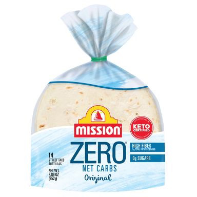 Mission Street Taco Size Zero Net Carbs Original Flour Tortillas - 14ct/8.89oz