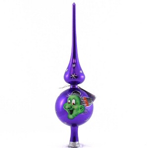 Laved Italian Ornaments 12.5 Inch Halloween Purple Witch Finial Halloween Tree Topper , Italian (PC) - 1 of 3