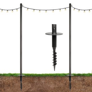 Excello Global Products V2 Light Pole 2 Pack (Yard Mount) - 1 of 4