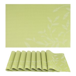 REGALWOVEN Farmhouse Placemats Set of 8 Woven Placemats for Dining Table Decor Indoor Washable Kitchen Table Mat - 1 of 4