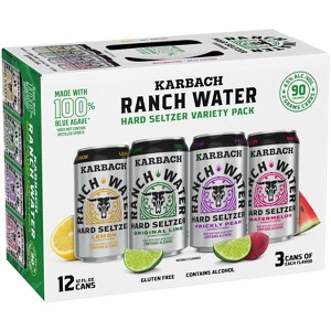 Karbach Ranch Water Hard Seltzer Variety Pack 12pk/12oz Cans - 1 of 4