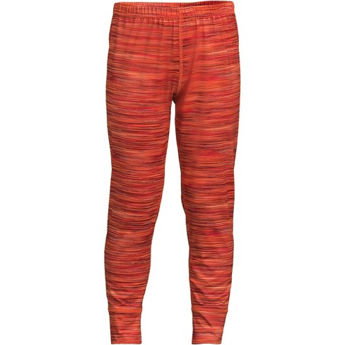 Lands' End Kids Thermal Base Layer Long Underwear Thermaskin Pants - Xxs -  Vivid Orange Space Dye : Target