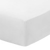 Everyday Kids Fitted Crib Sheet, 100% Soft Breathable Microfiber Baby Sheet, Fits Standard Size Crib Mattress 28in x 52in, White Nursery Sheet - 3 of 4