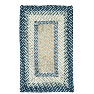 Colonial Mills Montego Braided Rug, Blue Burst 2'x3', Rectangle Shape - 1 of 4