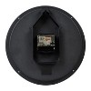 Seiko 10" Easy Reader Black Wall Clock with Luminous Glow-In-The-Dark Hands - 3 of 4