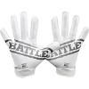 Battle Sports Doom 1.0 Youth Football Receiver Gloves - White - 2 of 4