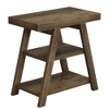 Resenkos Sofa Side End Table, End Table, Couch Table,Wood End Table, 3-Tier Sofa Side Table with Storage Shelf,Brown - 3 of 4