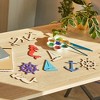 Genie Crafts 24 Pieces Unfinished Nautical Wood Cutouts for Crafts, Wooden Sailboat, Mermaid, Anchor, Ship Wheel for DIY Projects - 3 of 4