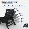 TARGET HDPE 5-Position Lounge Chair for Outside, Outdoor HDPE Chaise Loungers with Cup Holder, Resin Pool Lounge Chair - 4 of 4