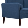 MAYEERTY 65in Modern Couch Loveseat Stylish Upholstered Sofa for Living Room£¬Navy Blue - 4 of 4