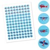 Big Dot of Happiness Taking Flight Airplane - Baby Shower or Birthday Party Round Candy Sticker Favors - Labels Fits Chocolate Candy (1 sheet of 108) - 2 of 4