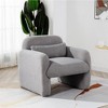 XINGHANZHENXUAN Modern Accent Chair with Pillow, Cozy Single Sofa Armchair for Living Room, Bedroom & Study - 3 of 4