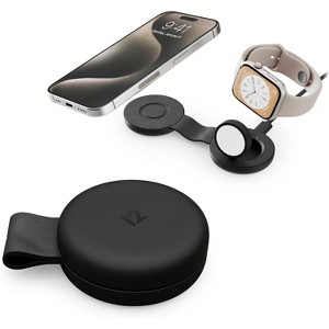 Butterfly SE 2-in-1 Compact Foldable Wireless Travel Charger, 15W MagSafe Duo Charging for iPhone, Airpods, and Apple Watch, Black - 1 of 4