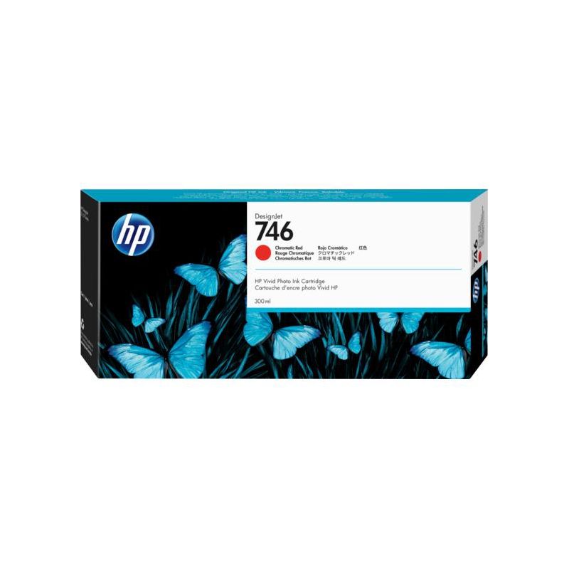 HP Inc. 746 300-ml Chromatic Red DesignJet Ink Cartridge, P2V81A, 2 of 5