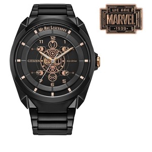 Citizen Men's Eco-Drive Marvel Legends 85th Anniversary Watch, Black Stainless Steel Bracelet, Black Dial - 1 of 4