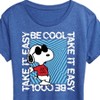 Women's - Peanuts - Be Cool, Take It Easy Snoopy Short Sleeve Graphic T-Shirt - 2 of 4