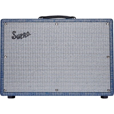 Supro 1968RK Keeley 12 25W 1x12 Tube Guitar Combo Amp Blue