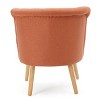 Modern Velvet Accent Chair with wood legs-Christopher Knight Home - 3 of 4