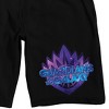Guardians Of The Galaxy Vol. 3 Logo Men's Black Sleep Pajama Shorts - 2 of 4