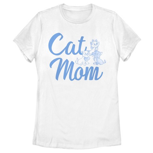 Women s Aristocats Mother s Day Cat Mom Kittens T shirt White