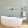 Elegant Lighting Cassie 5 lights bath sconce in brass with clear shade - 2 of 4