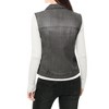 INSPIRE CHIC Women's Buttoned Washed Denim Vest with Faux Chest Flap Pockets - 3 of 3