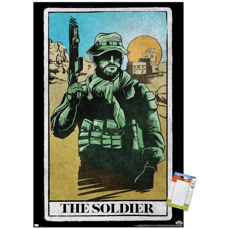 Trends International Call of Duty: Modern Warfare 2 - Captain Price Tarot Card Unframed Wall Poster Prints, 1 of 7