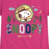 Girls' - Peanuts - Ranger Snoopy Fitted Short Sleeve Graphic T-Shirt - 2 of 4