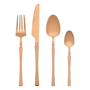 REGALWOVEN Stainless Steel Mirror Polished Flatware Set 4 Pcs 1 Set - 1 of 4