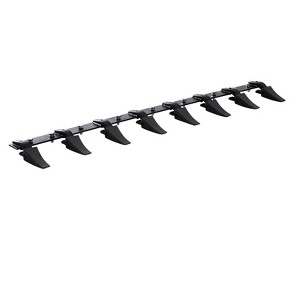 VEVOR Bucket Tooth Bar, 66'', Heavy Duty Tractor Bucket 8 Teeth Bar for Loader Tractor Skidsteer, 4560 lbs Load-Bearing Capacity, Black - 1 of 4