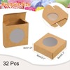 Unique Bargains Bakery Candy Jewelry Soap Display Kraft Mini Gift Boxes 32 Pcs - 2 of 4