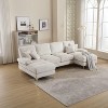 NicBex Reversible Sectional Sofa,U-Shaped Chenille Couch with Double Chaise for Living Room,Apartment,Office - 2 of 4