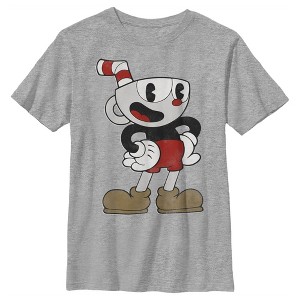 Boy's Cuphead Happy Pose T-Shirt - 1 of 4