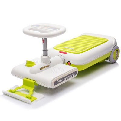 YONWAY Electric Ride-On Car for Kids, Front with mop for cleaning, Provide a speed of 1.86-2.49MPH for kids aged 3-6 years old